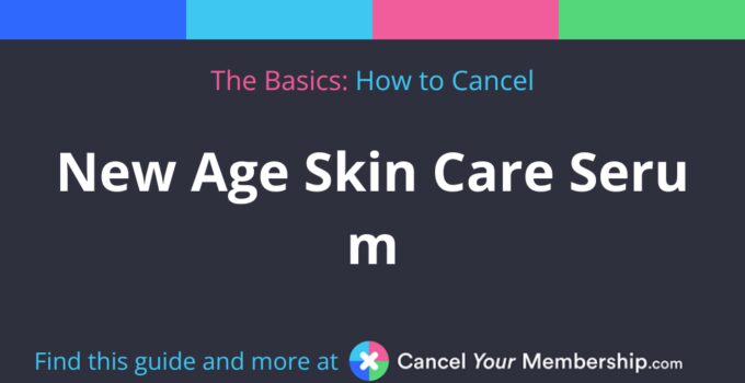 New Age Skin Care Serum